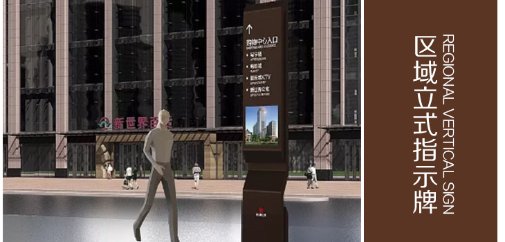 新世界百货指示牌